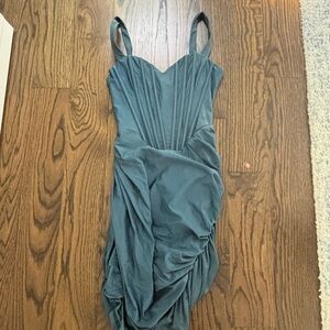 h:ours Teal Sleeveless Dress